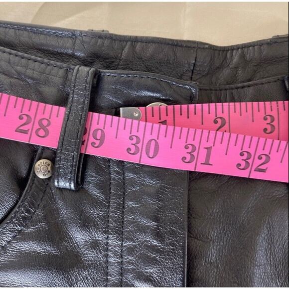 Harley Davidson Leather Motorcycle Riding Pants Black Women's Reg fit Size 34/6 - Picture 8 of 10